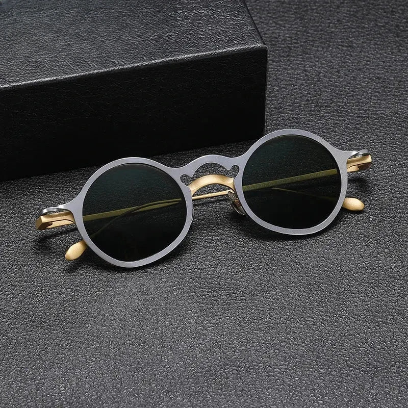 Unisex Round Full Rim Titanium Clip-On Prescription Glasses 1485 — view 1 | Rx Spectacle