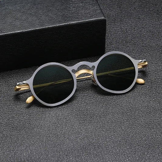 Unisex Round Full Rim Titanium Clip-On Prescription Glasses 1485 — view 1 | Rx Spectacle