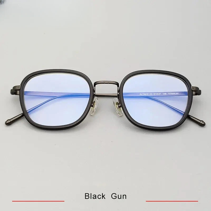 Men's Polygon Full Rim Titanium Prescription Glasses 65910 — view 5 | Rx Spectacle