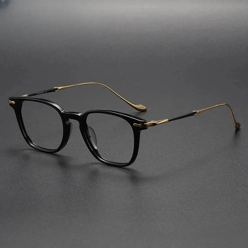 Women's Square Full Rim Titanium Prescription Glasses 932052 — view 3 | Rx Spectacle