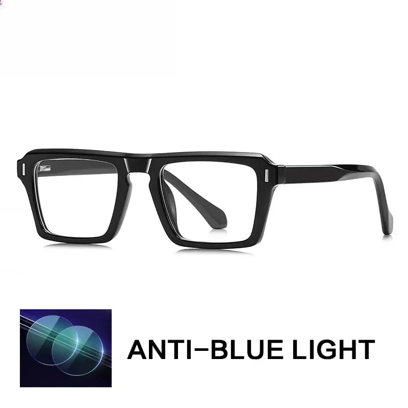 Unisex Square Full Rim Titanium Reading Glasses Gxy2049 — view 7 | Rx Spectacle