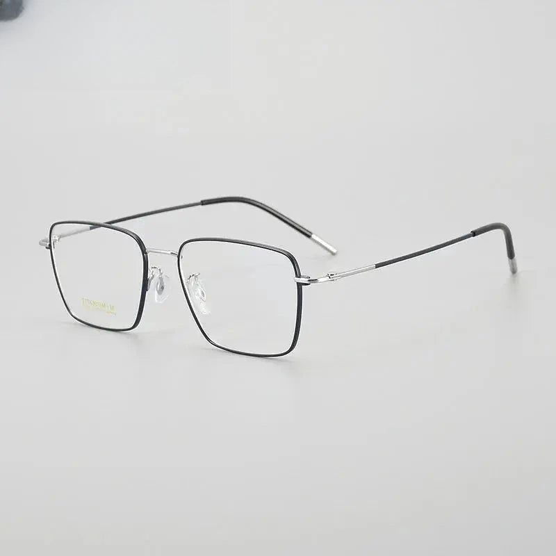 Men's Polygon Full Rim Titanium Prescription Glasses 760036 — view 4 | Rx Spectacle