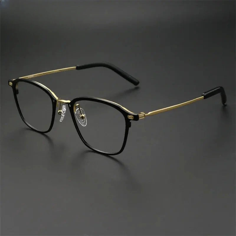 Women's Square Full Rim Titanium Prescription Glasses 97214 — view 3 | Rx Spectacle