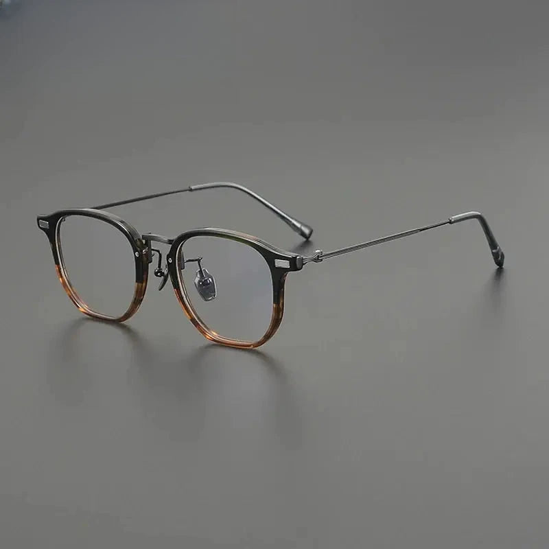 Unisex Oval Full Rim Titanium Prescription Glasses G8002 — view 1 | Rx Spectacle