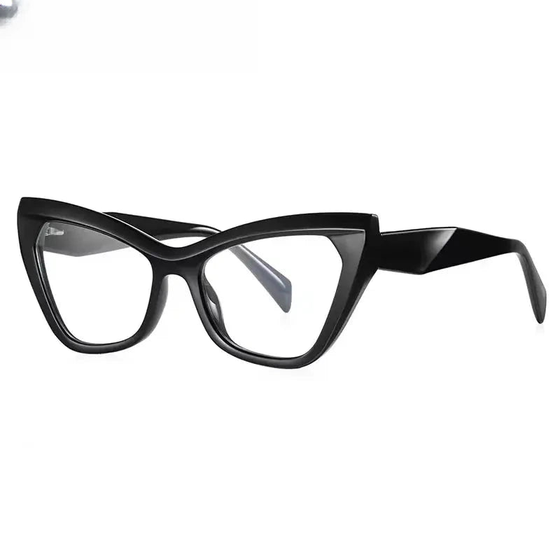 Women's Cat Eye Full Rim Titanium Prescription Glasses 312198 — view 1 | Rx Spectacle