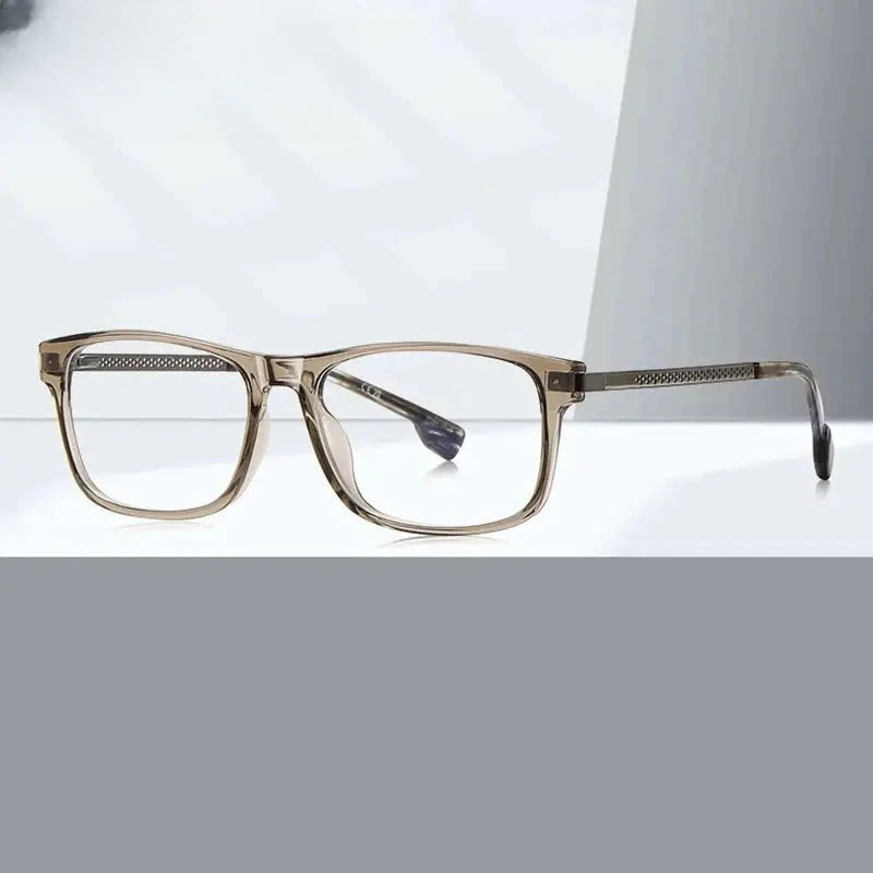 Unisex Square Full Rim Titanium Prescription Glasses 73204 — view 1 | Rx Spectacle