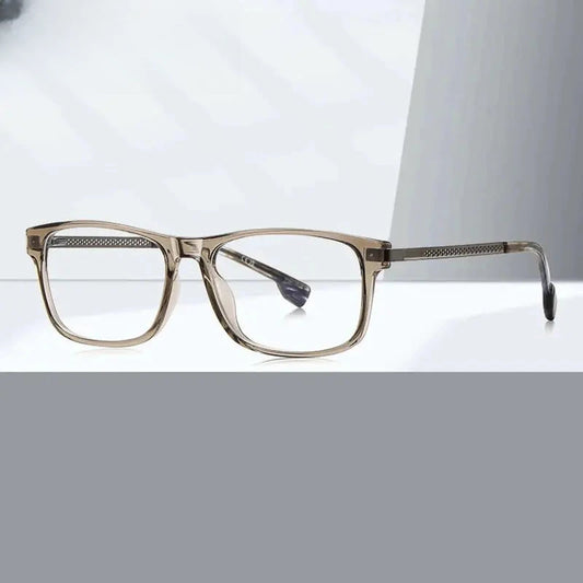 Unisex Square Full Rim Titanium Prescription Glasses 73204 — view 1 | Rx Spectacle