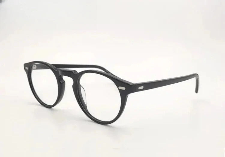 Unisex Round Full Rim Acetate Prescription Glasses 1005 — view 13 | Rx Spectacle