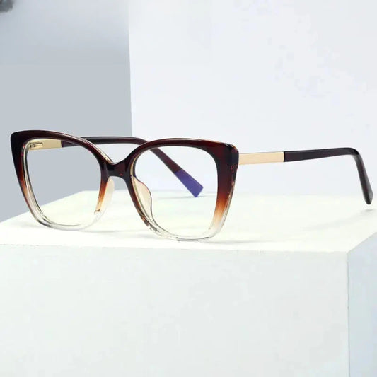 Women's Cat Eye Full Rim TR90 Prescription Glasses 95717 — view 1 | Rx Spectacle