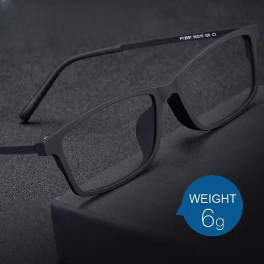 Men's Square Semi-Rimless TR90 Prescription Glasses 2099 — view 1 | Rx Spectacle