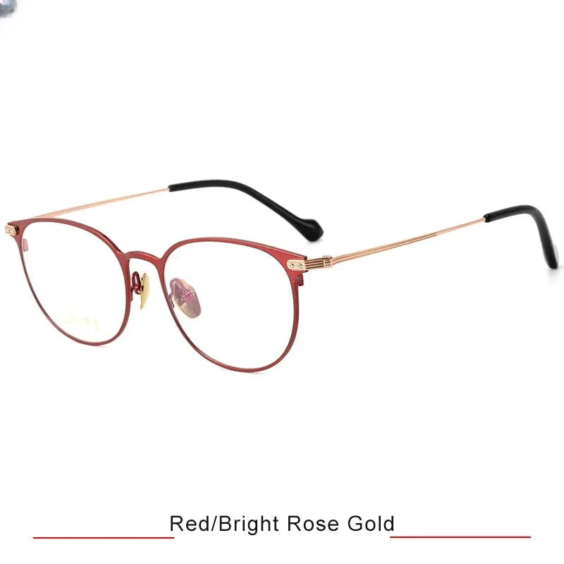 Unisex Oval Full Rim Titanium Prescription Glasses 315010 — view 5 | Rx Spectacle
