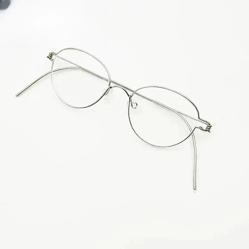 Unisex Oval Full Rim Stainless Steel Prescription Glasses 150591 — view 1 | Rx Spectacle