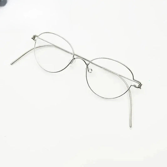 Unisex Oval Full Rim Stainless Steel Prescription Glasses 150591 — view 1 | Rx Spectacle