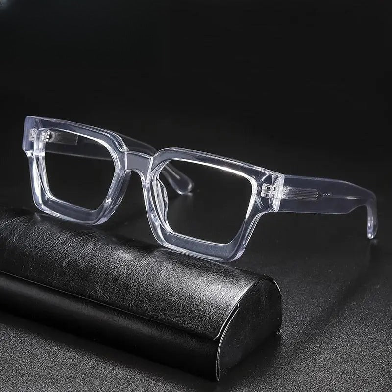 Unisex Square Full Rim Acetate Prescription Glasses Gxyj724 — view 9 | Rx Spectacle