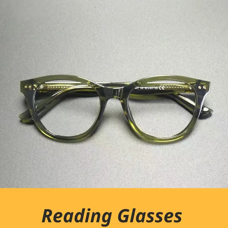 Unisex Oval Full Rim Titanium Reading Glasses Gxyj2231 — view 1 | Rx Spectacle