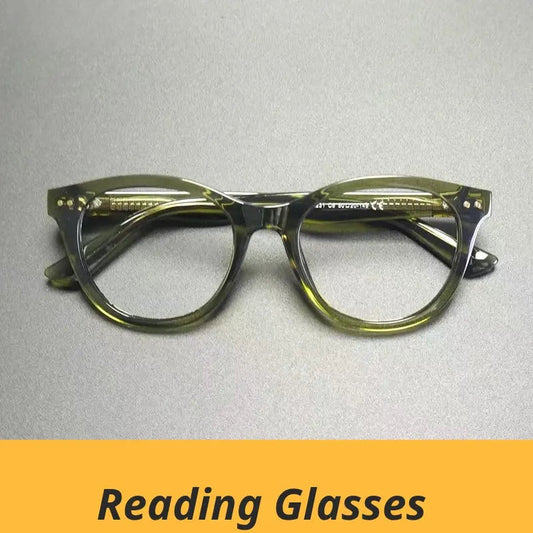 Unisex Oval Full Rim Titanium Reading Glasses Gxyj2231 — view 1 | Rx Spectacle