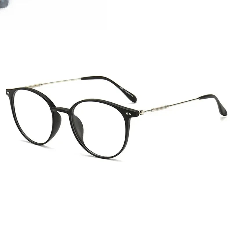 Women's Round Full Rim Titanium Prescription Glasses 390045 — view 6 | Rx Spectacle