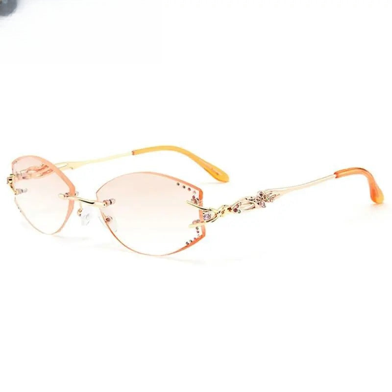 Women's Irregular Full Rim Titanium Prescription Glasses 80363 — view 4 | Rx Spectacle