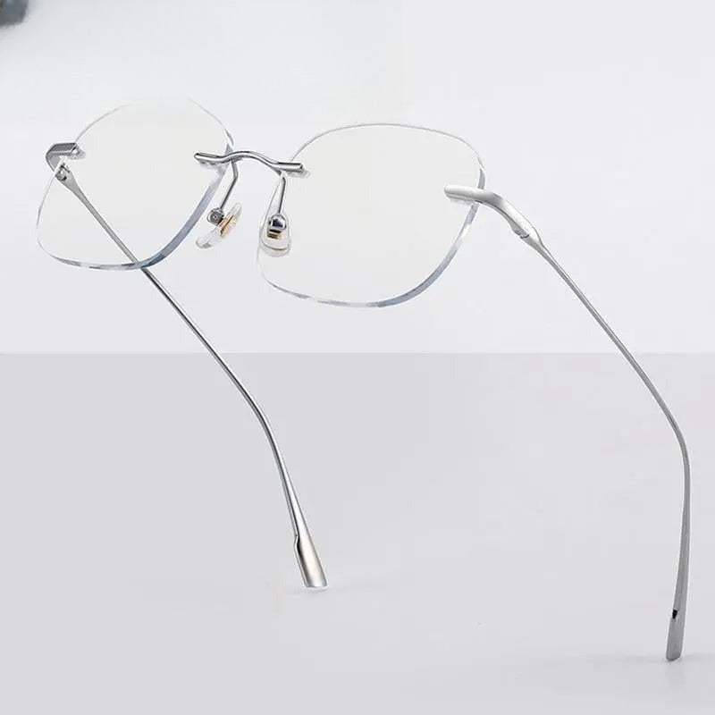 Men's Rimless Titanium Prescription Glasses 99219 — view 1 | Rx Spectacle