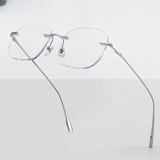 Men's Rimless Titanium Prescription Glasses 99219 — view 1 | Rx Spectacle
