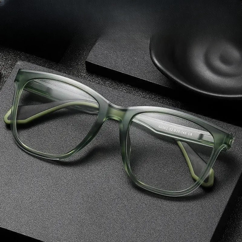 Men's Square Full Rim Titanium Sports Glasses 02002 — view 1 | Rx Spectacle