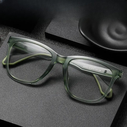 Men's Square Full Rim Titanium Sports Glasses 02002 — view 1 | Rx Spectacle