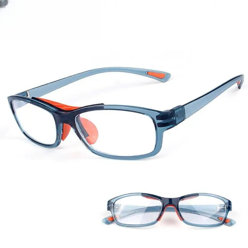 Unisex Square Full Rim TR90 Sports Glasses 010 — view 9 | Rx Spectacle