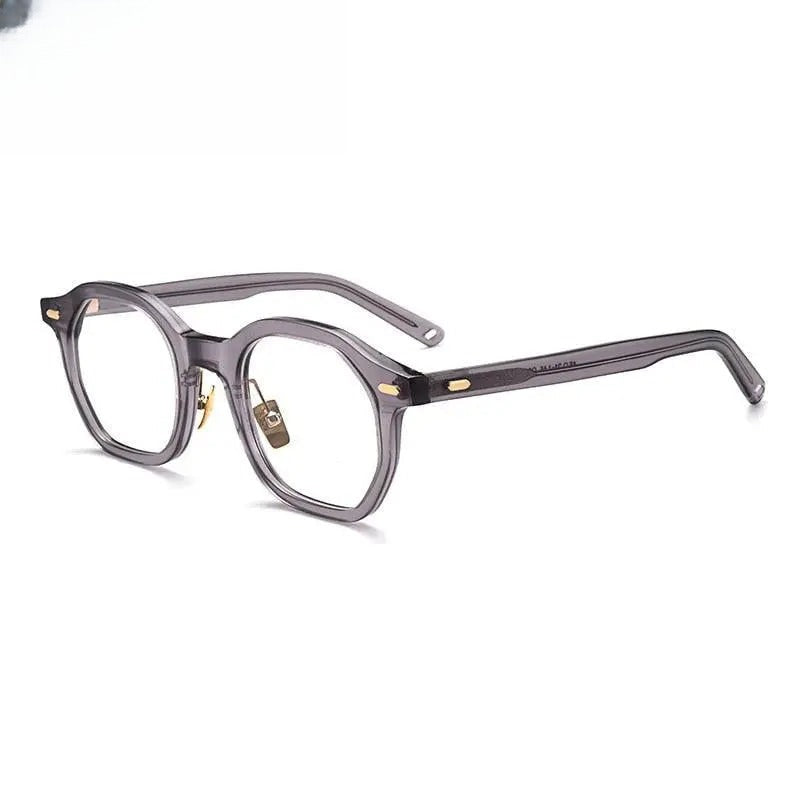 Unisex Square Full Rim Acetate Prescription Glasses Gxj33 — view 3 | Rx Spectacle