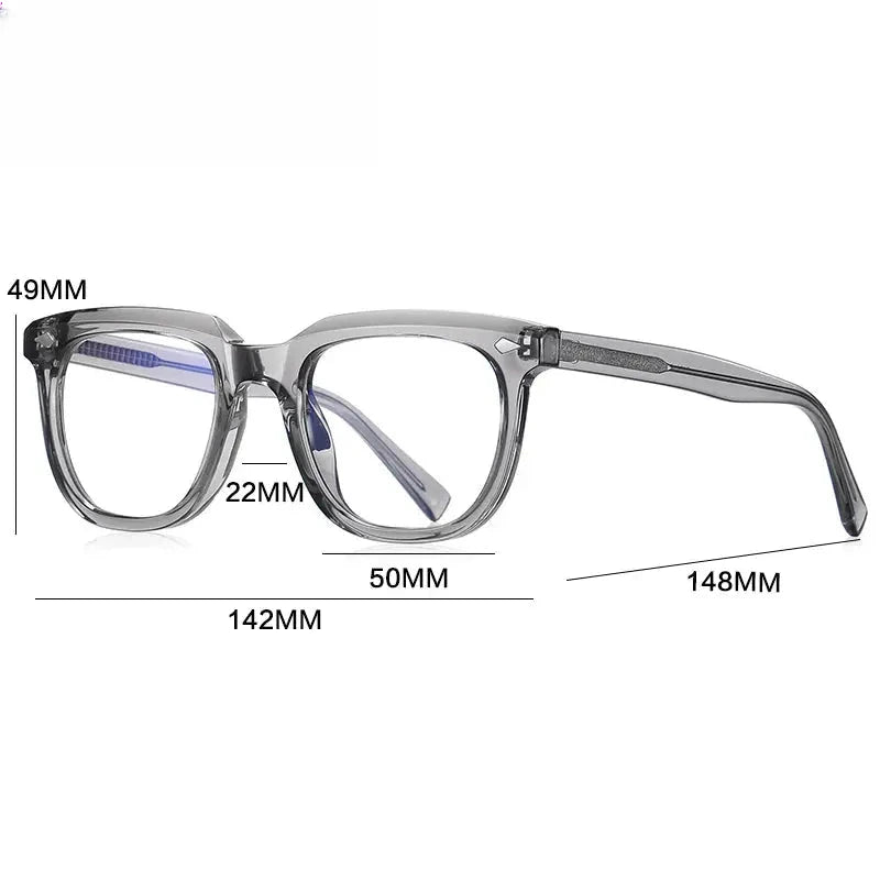 Unisex Square Full Rim Titanium Reading Glasses Gxyj2121 — view 2 | Rx Spectacle