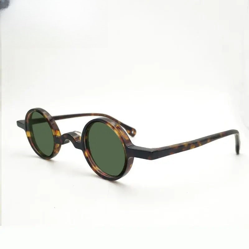 Men's Round Full Rim Acetate Prescription Glasses P001 — view 5 | Rx Spectacle
