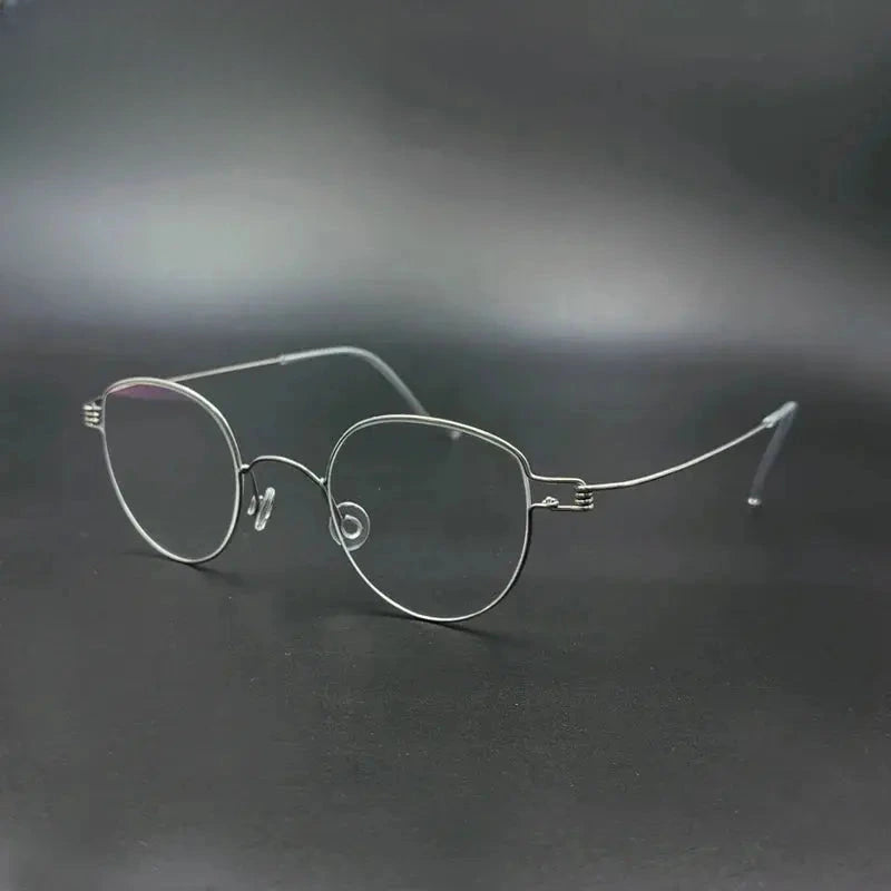 Unisex Oval Full Rim Stainless Steel Prescription Glasses 61457 — view 1 | Rx Spectacle