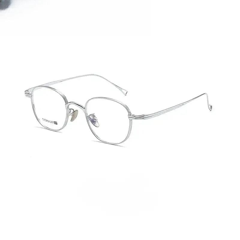 Unisex Oval Full Rim Titanium Prescription Glasses 88055 — view 6 | Rx Spectacle