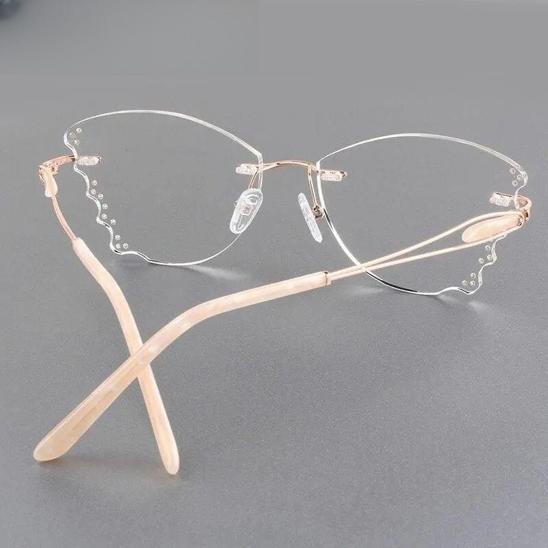 Women's Rimless Prescription Glasses 88205 — view 3 | Rx Spectacle