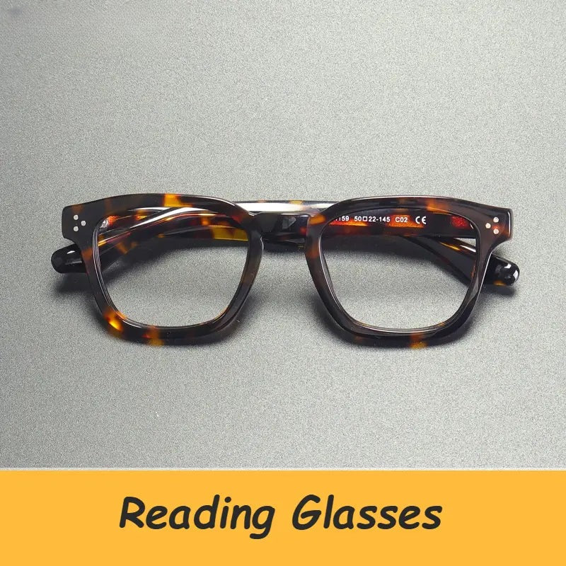 Unisex Square Full Rim Acetate Reading Glasses G1159 — view 1 | Rx Spectacle