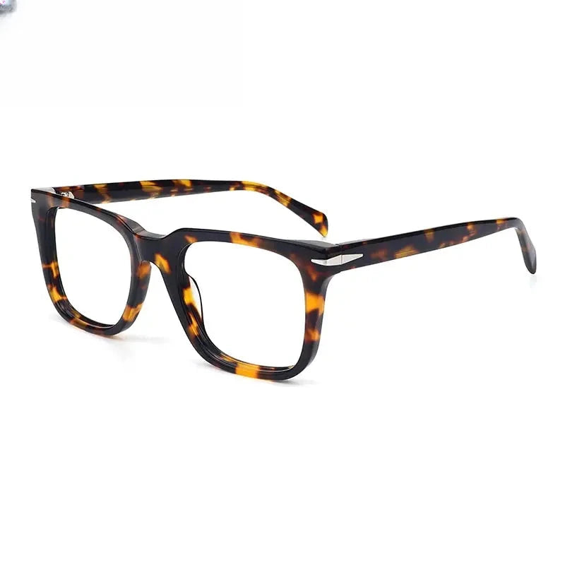 Unisex Square Full Rim Acetate Prescription Glasses Gxyj1542 — view 4 | Rx Spectacle