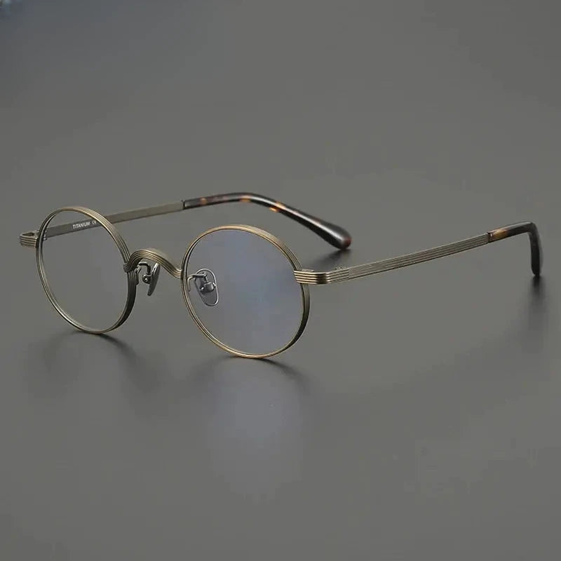 Women's Oval Full Rim Titanium Prescription Glasses Gxyj2116 — view 1 | Rx Spectacle