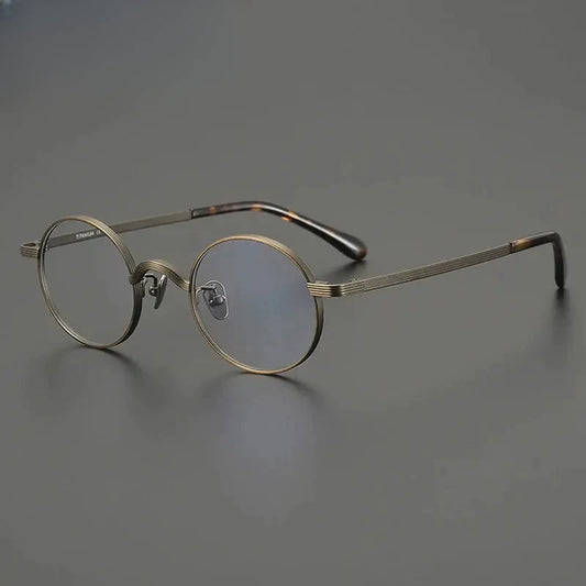 Women's Oval Full Rim Titanium Prescription Glasses Gxyj2116 — view 1 | Rx Spectacle