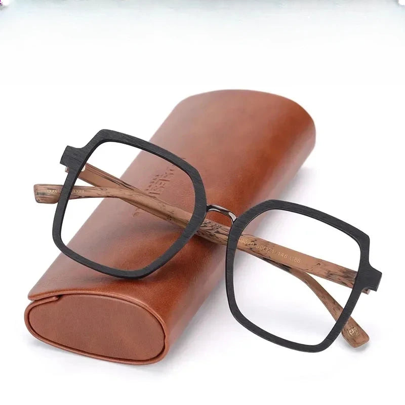 Men's Square Full Rim Titanium Prescription Glasses 610900 — view 1 | Rx Spectacle