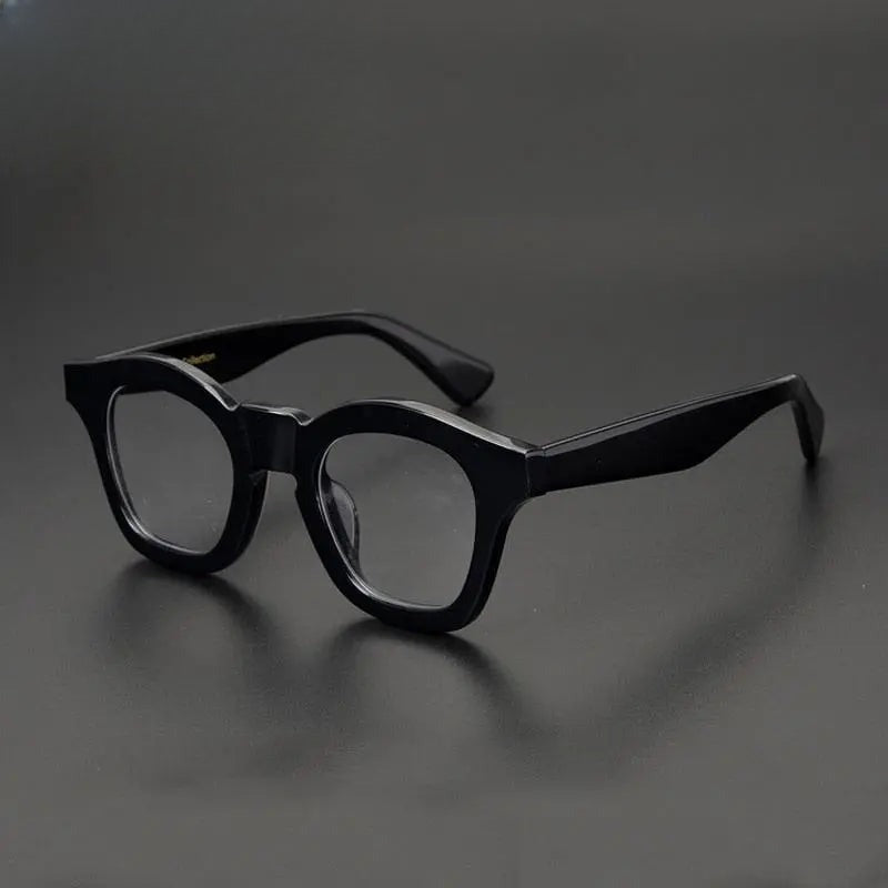 Unisex Round Full Rim Acetate Prescription Glasses Zxyj16 — view 3 | Rx Spectacle