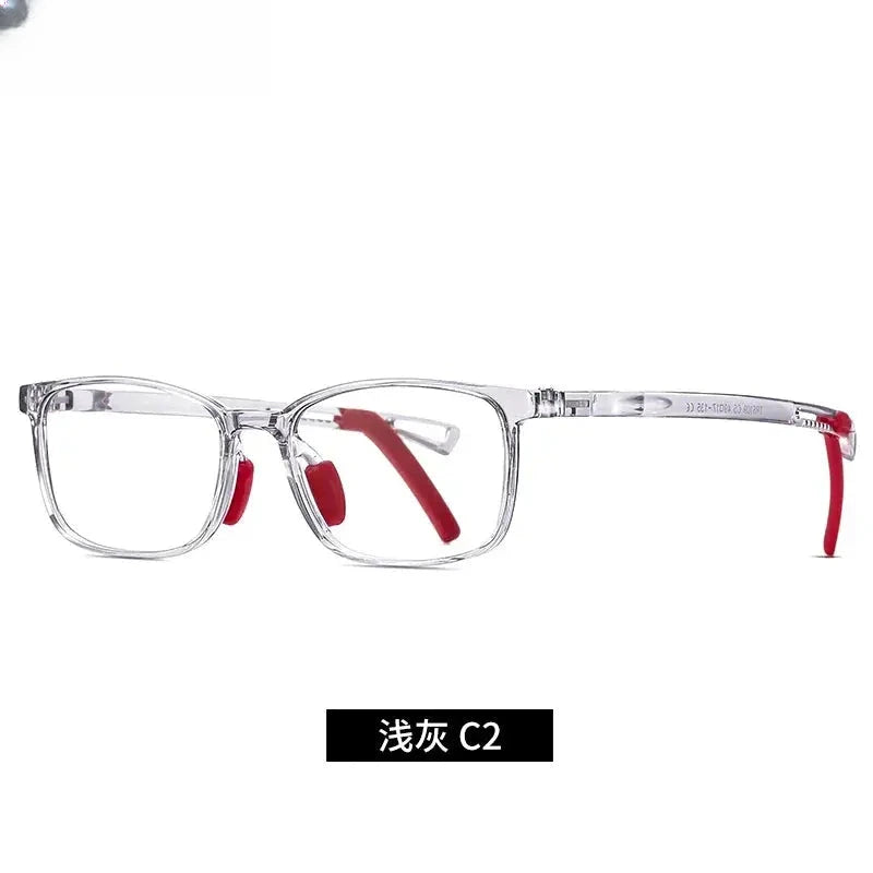 Unisex Square Full Rim Titanium Prescription Glasses 5109 — view 7 | Rx Spectacle