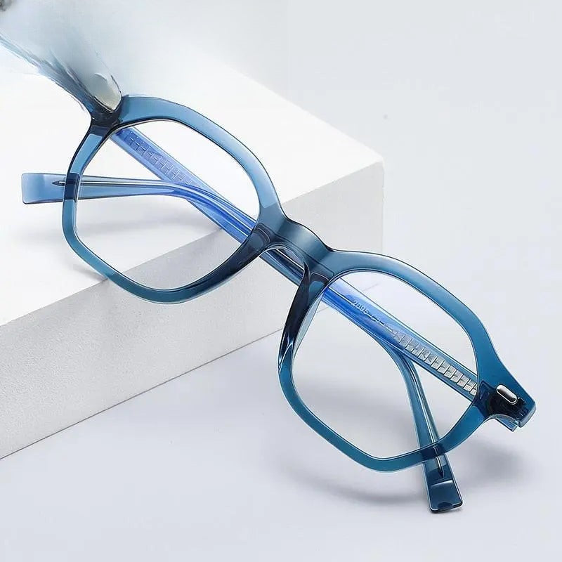 Unisex Square Full Rim Titanium Prescription Glasses 2095 — view 1 | Rx Spectacle