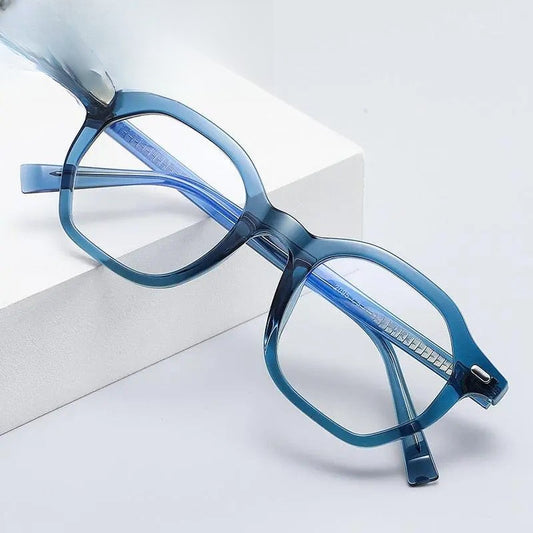 Unisex Square Full Rim Titanium Prescription Glasses 2095 — view 1 | Rx Spectacle