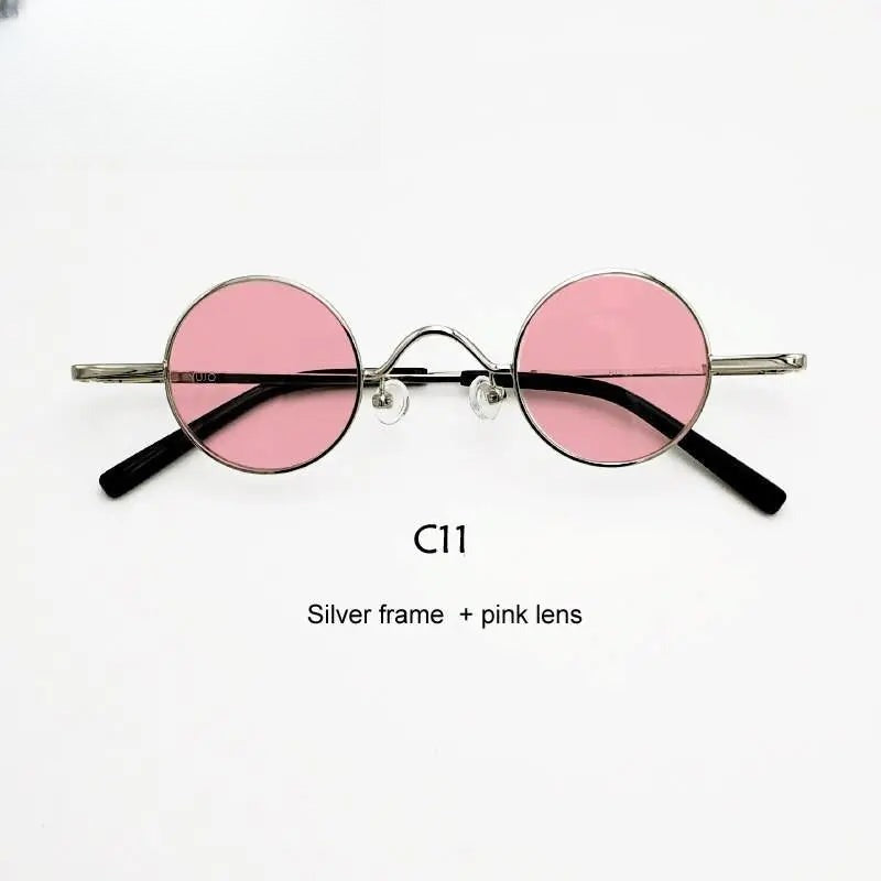 Unisex Round Full Rim Acetate Prescription Glasses Y050 — view 14 | Rx Spectacle