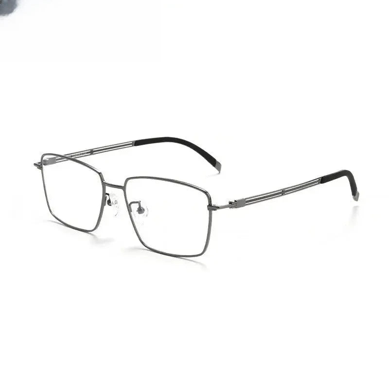 Men's Polygon Full Rim Titanium Prescription Glasses 70013 — view 5 | Rx Spectacle