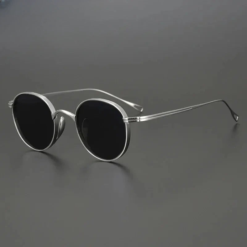 Unisex Oval Full Rim Titanium Prescription Glasses 131524 — view 16 | Rx Spectacle