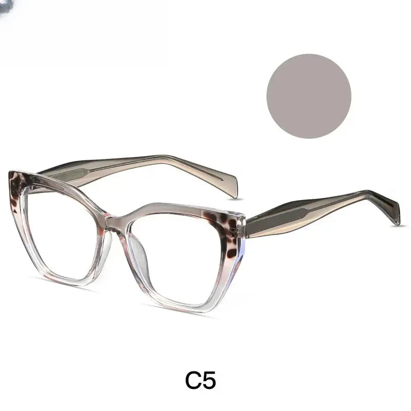 Women's Cat Eye Full Rim Titanium Prescription Glasses 787021 — view 4 | Rx Spectacle