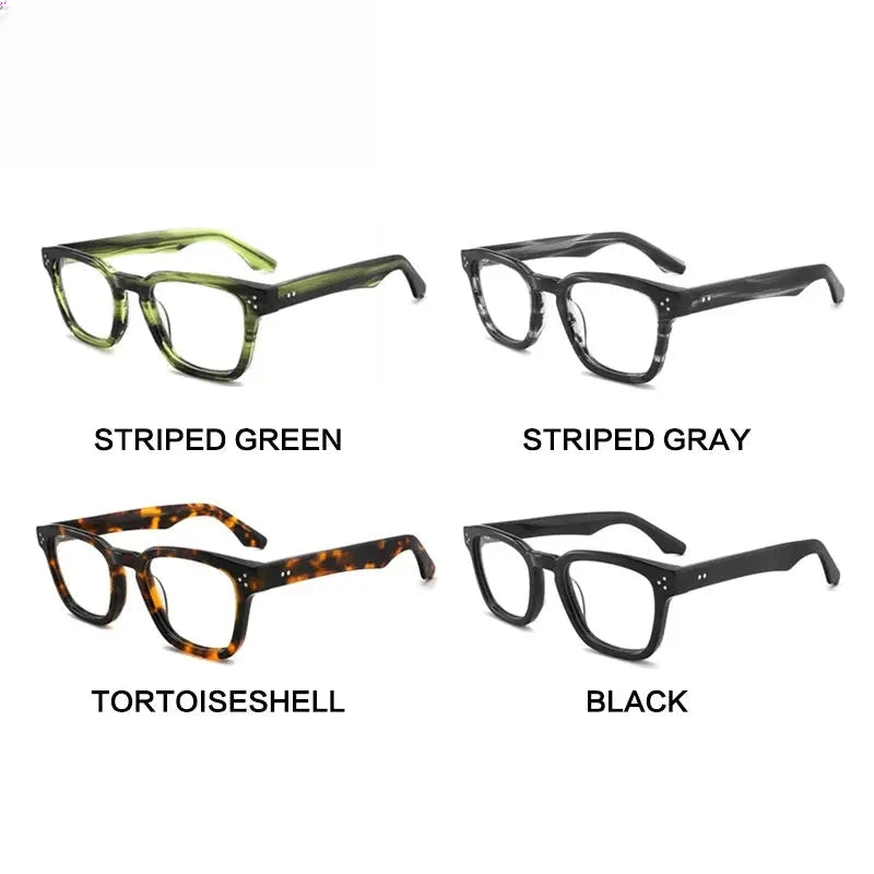 Men's Square Full Rim Acetate Prescription Glasses Gxyj1500 — view 5 | Rx Spectacle