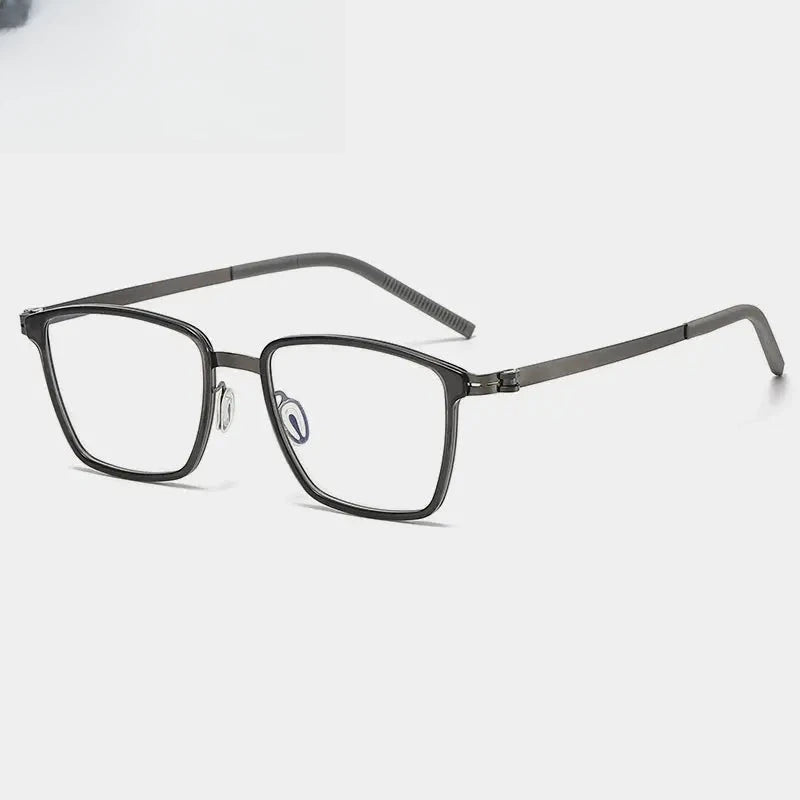 Unisex Square Full Rim Alloy Prescription Glasses Gxyj--1182 — view 4 | Rx Spectacle