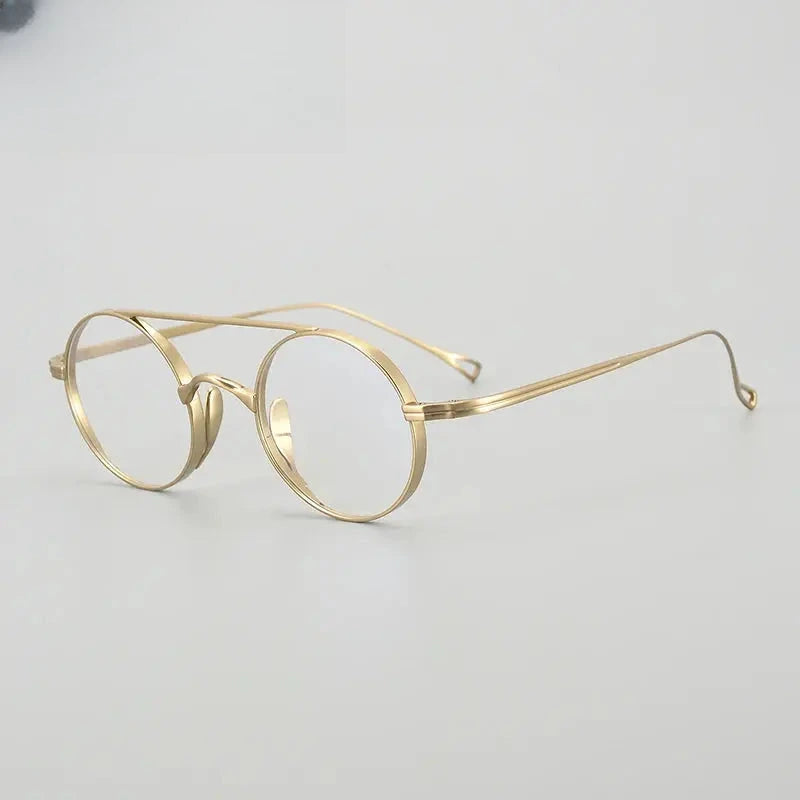 Unisex Full Rim Titanium Double Bridge Prescription Glasses Gxyj1473 — view 8 | Rx Spectacle