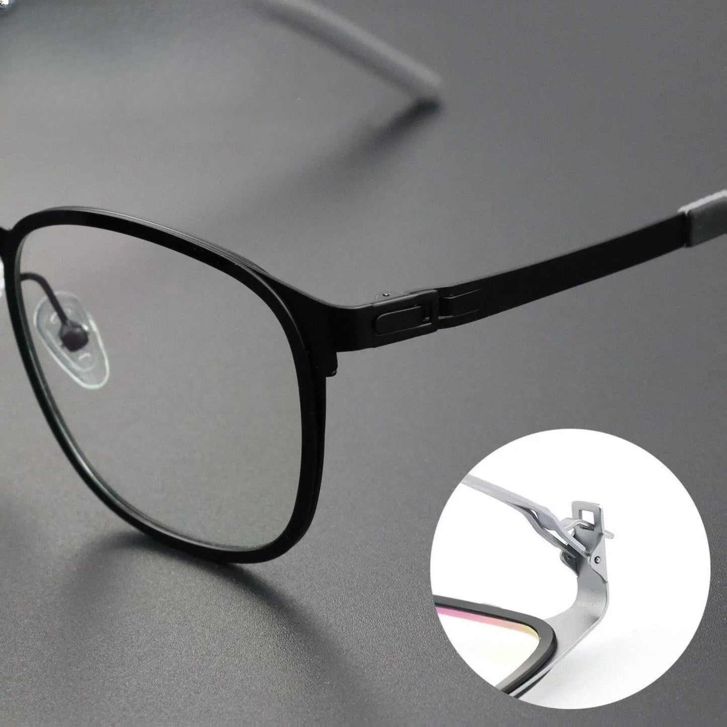 Unisex Round Full Rim Titanium Prescription Glasses 202205 — view 7 | Rx Spectacle